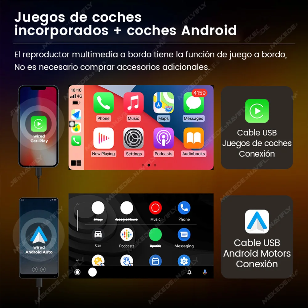 Mekede México Almacén ND1 siete colores luz MP5 7 pulgadas 800*480 wince coche sistema reproductor multimedia para universal