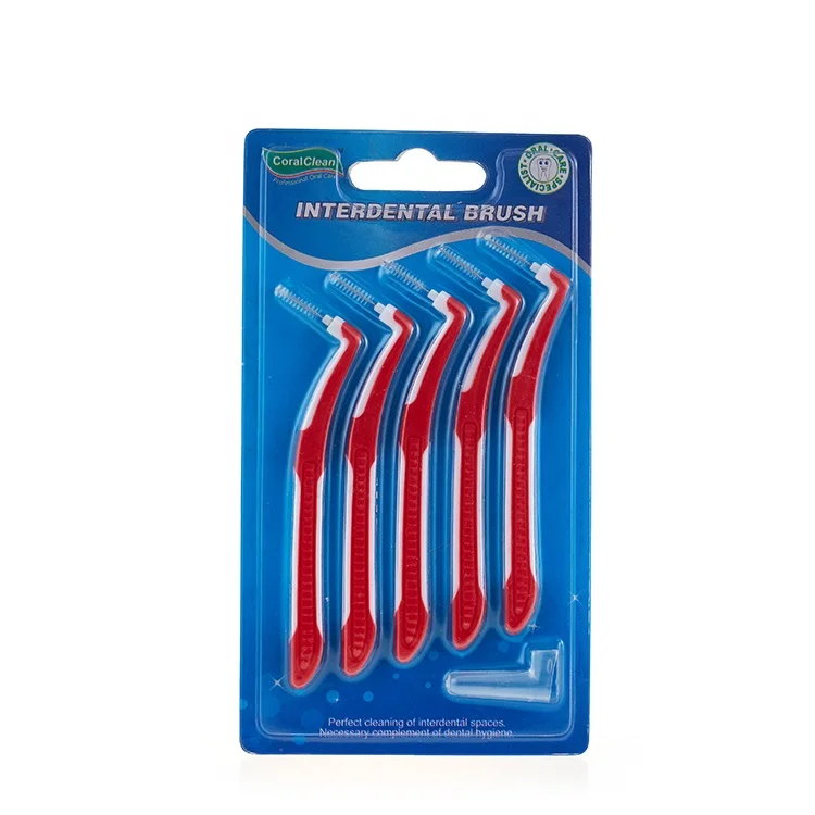 OEM Blister Card Packing Cheap L-shape Interdental Brush