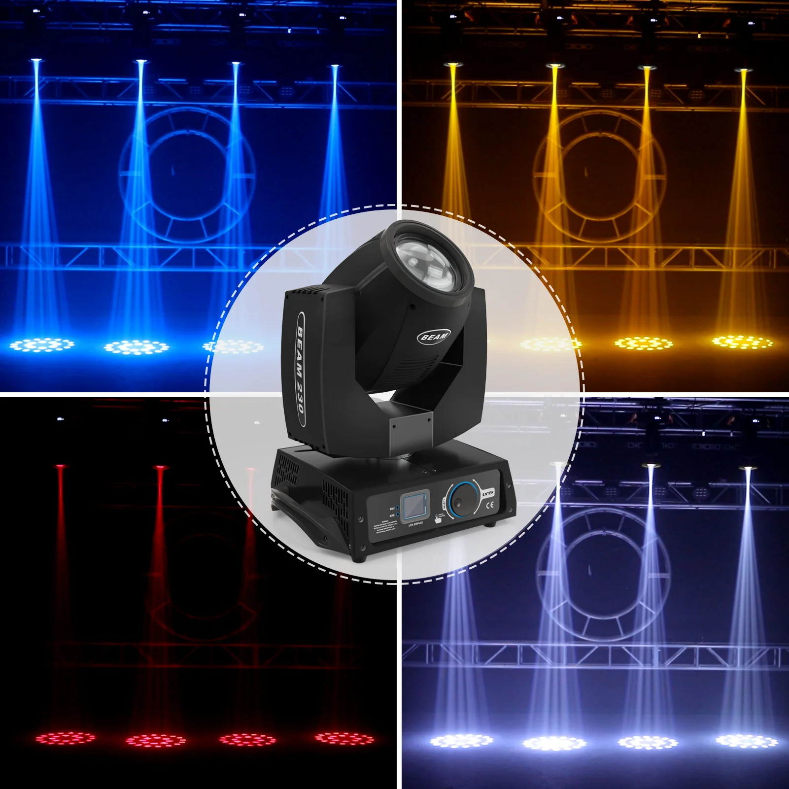 Professional Black dmx sharpy led 7r beam 230W moving head lights spot