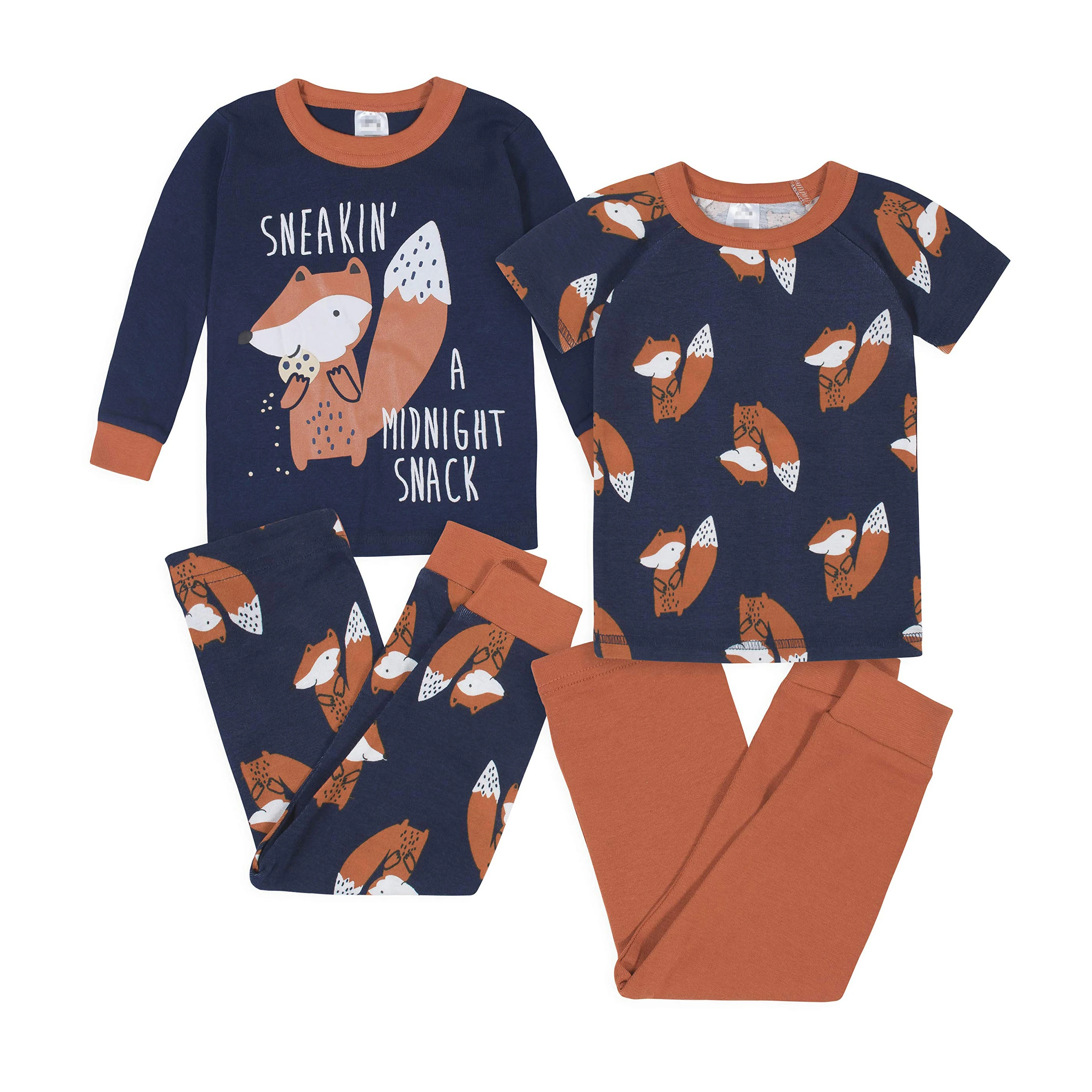 2024 New Fashion Lovely Two Piece Sleepwear Long Sleeve Baby Kids Pajamas Set