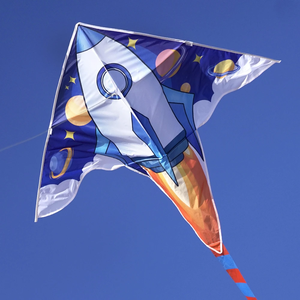 High Quality Hot Sale Rocket Kite New Design Wholesale Factory Direct Sale Polyester Kites Fiberglass Frame China OEM Customize