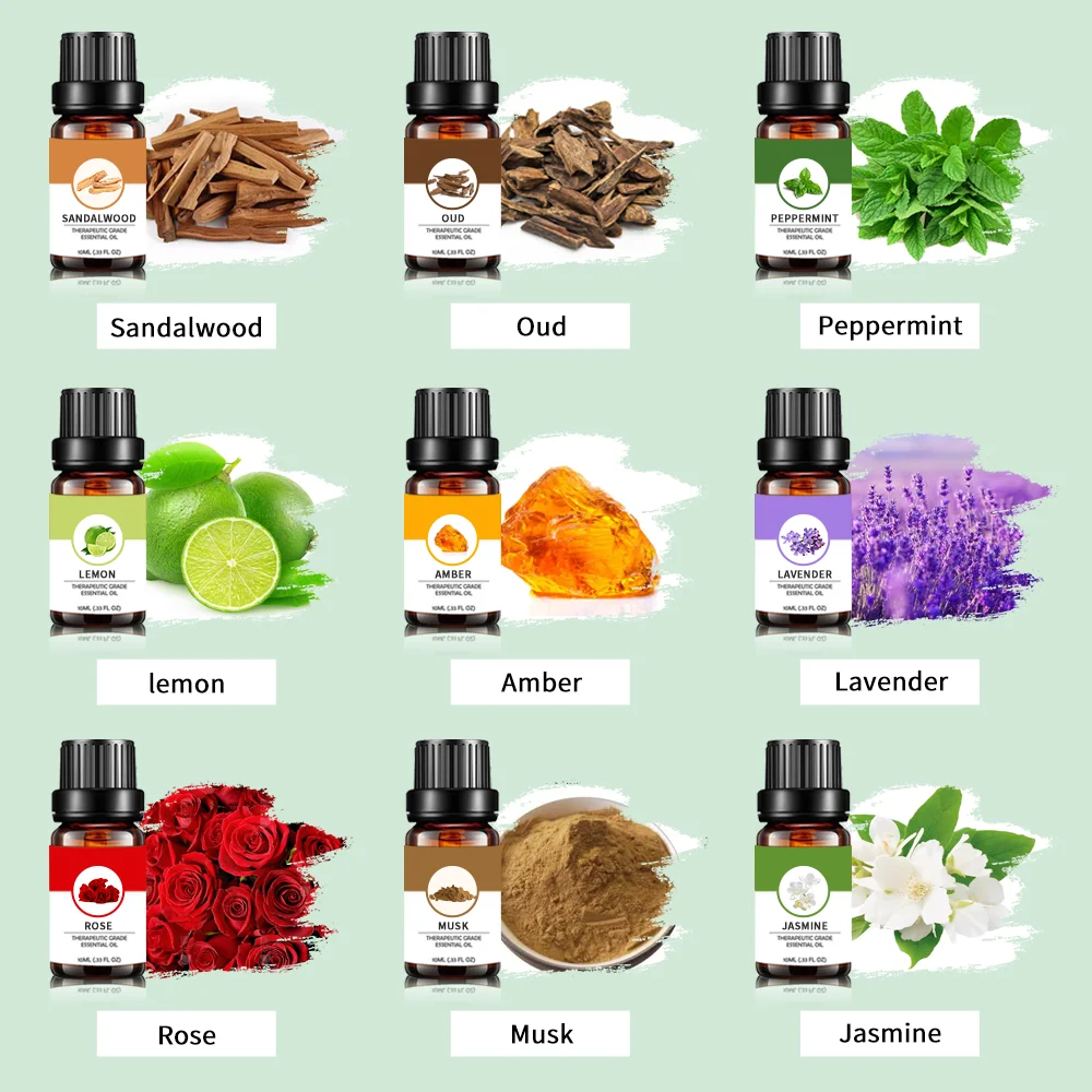 Factory Wholesale Organic Fragrance Oil Pure For Hair Skin Essential Oil Set Natural Plant Exact Essential Oil