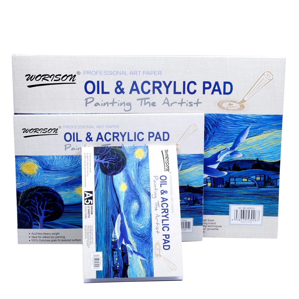 Hot Selling A4 A3 Sketch Pad 300g Art Drawing 12 Sheets Sketchbook Marker Pen Drawing Paper Pad