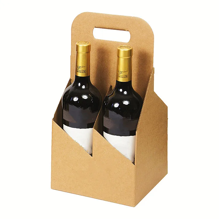 Reasonable price wine bottle box packaging modern novel design low price beer box