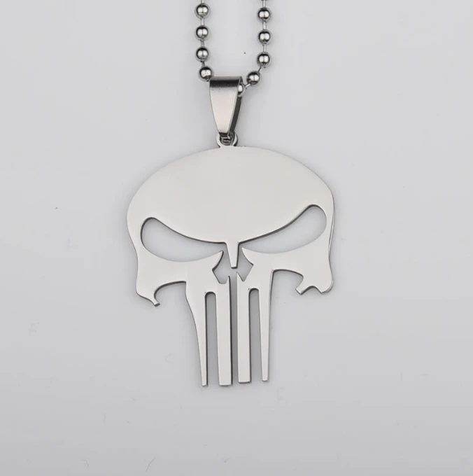 Europe and America super hero indiriduality skull the punisher pendant