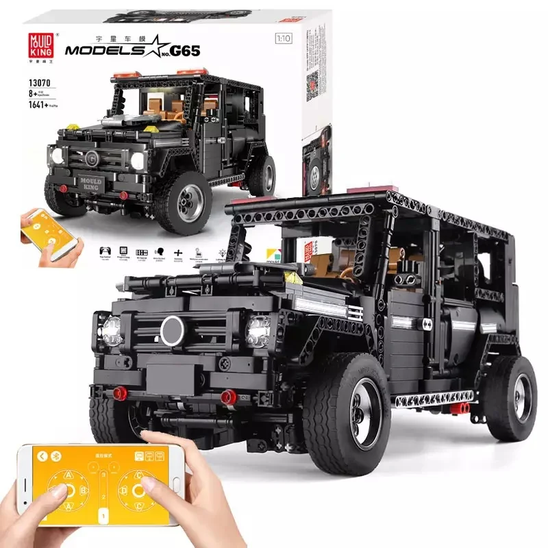 Mould King 13070 SUV Off-Road Vehicle High-Tech Car Moc App Version Car Building Blocks Set For Birthday Gifts
