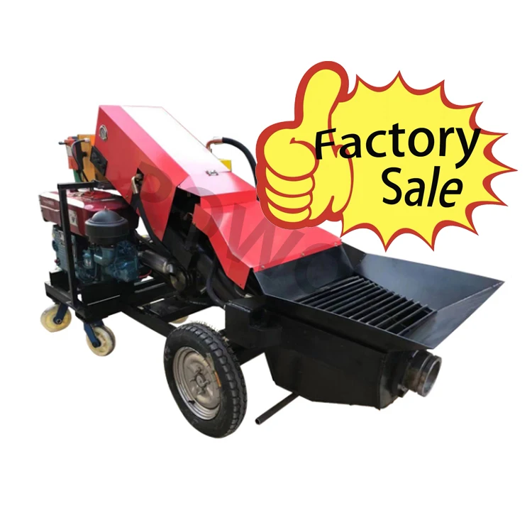 Hydraulic Reversing System Bucket Concrete Conveying Inclined Secondary Structure Pouring Pump