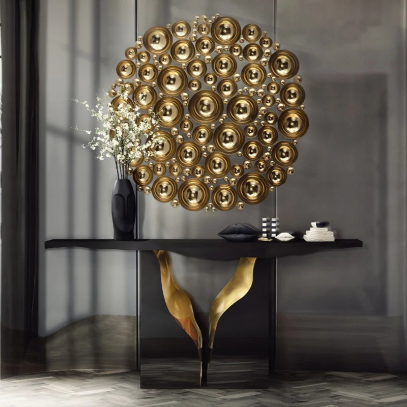 Modern Luxury Nordic Designs Lobby Entrance Furnitures Console Table Home Living Room Console Table