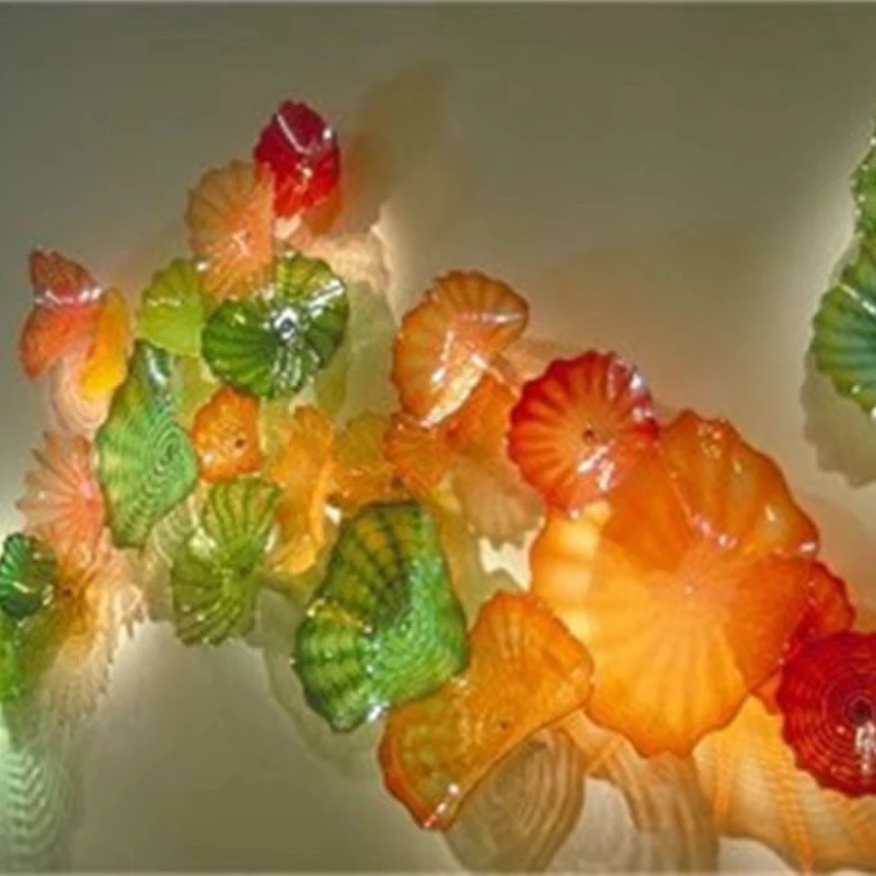 Home Decor Wall Craft Living Room Sofa Background Murano Glass Wall Decorations Wall Hanging Art