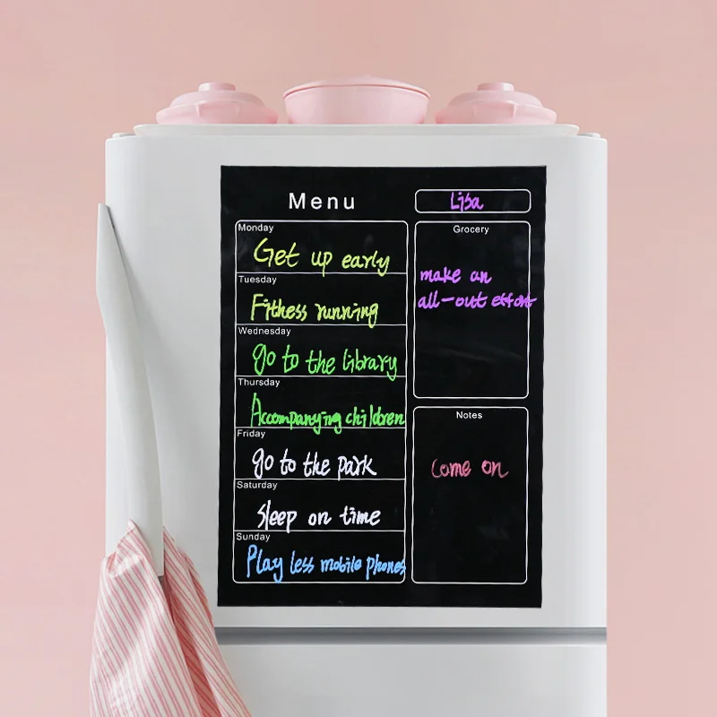 Daily activity record Boutique magnetic chalkboard fridge magnets