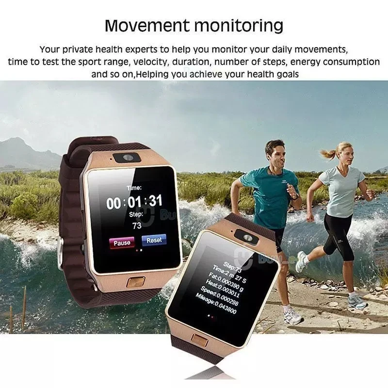 
New Arrival Sim Card smart watch DZ09 With Camera smart watch phone support TF Card facebook for mobile phone 