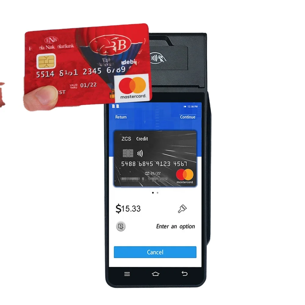 Android All In One Verifone Pax Mobile Smart Biometric Portable POS Billing 4G Nfc Handheld Terminal With Printer Pos Machine