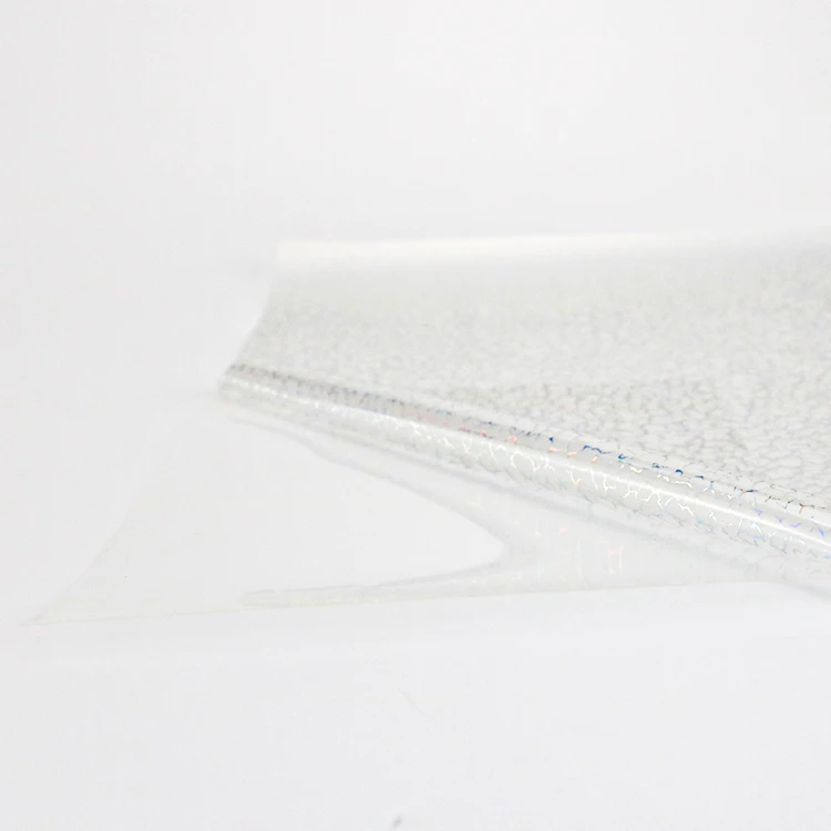 Factory Price Silver High Quality Metallic Aluminum TPU Holographic Laser Heat Transfer Vinyl Film for Textile PL001 Vinyl Roll