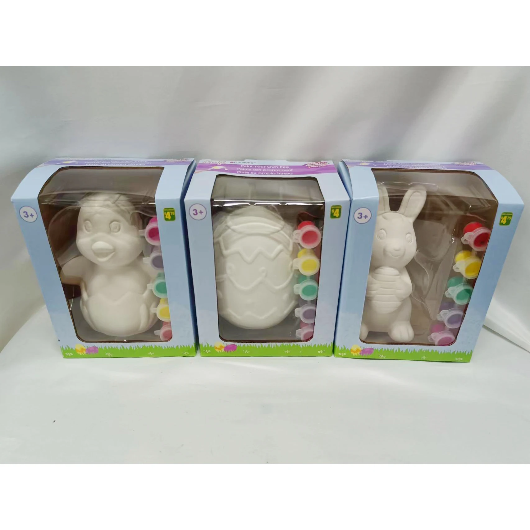 Decorate Your Own Painting Kids Set 6 Pots of Paint Complete Plaster