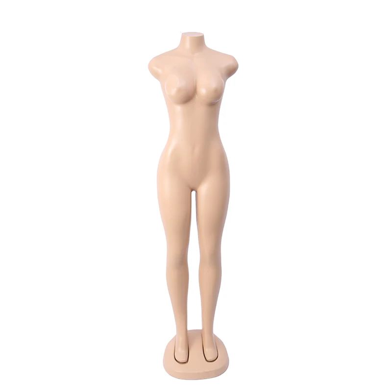 factory direct sale cheap big breast headless no arms torso skin color full body sexy female mannequin for window display