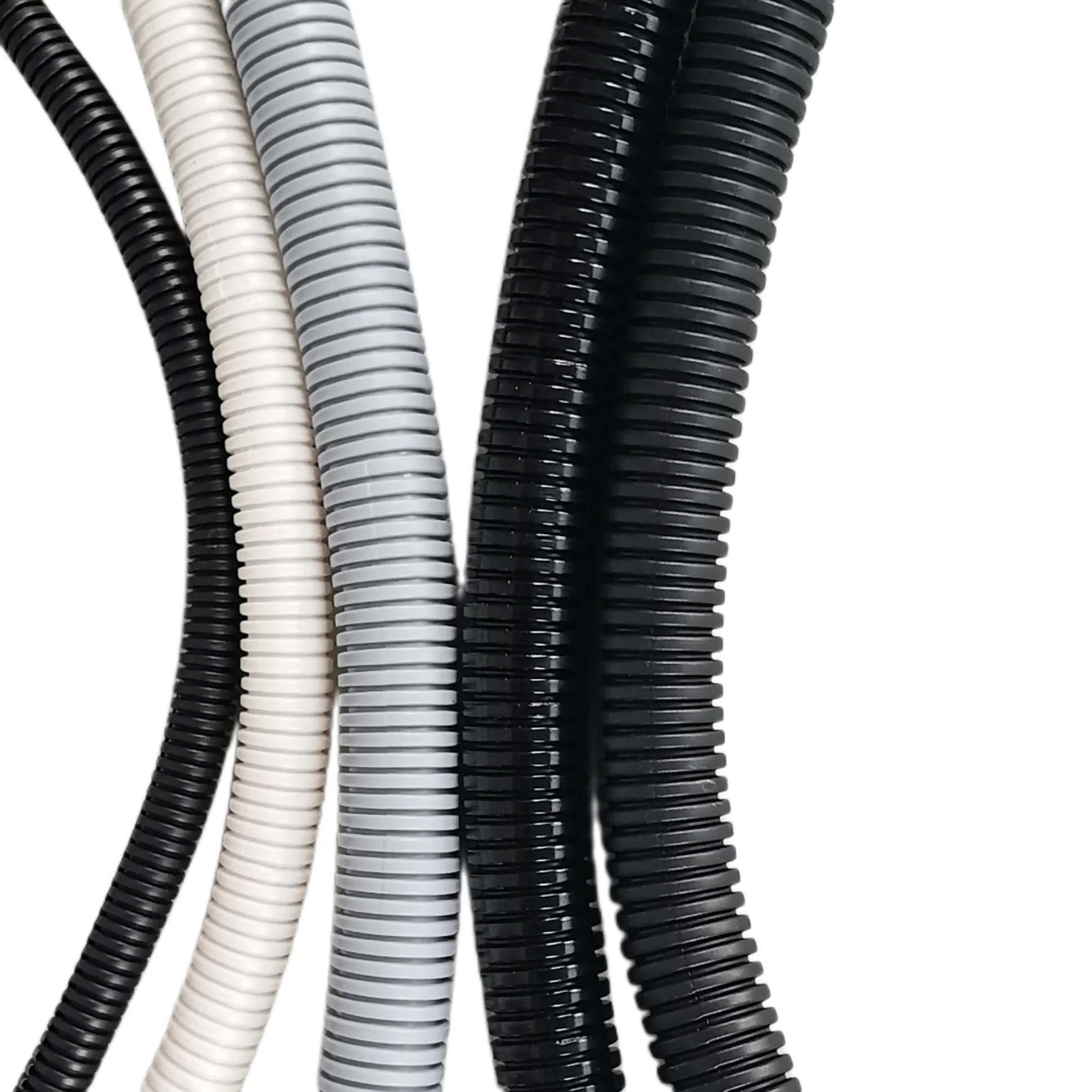Flame Retardant Water Hose Resistant Flexible Cable Management Sleeve PA PE PP Plastic Corrugated Pipe
