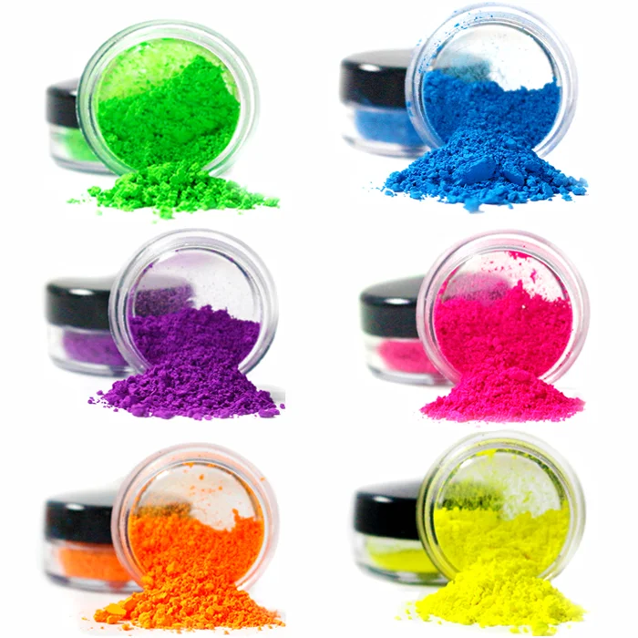 Неоновый флуоресцентный пигмент на водной основе, цветной порошок, пигмент для свечей, смола, для ногтей, мыла, чернила, пластиковая краска
