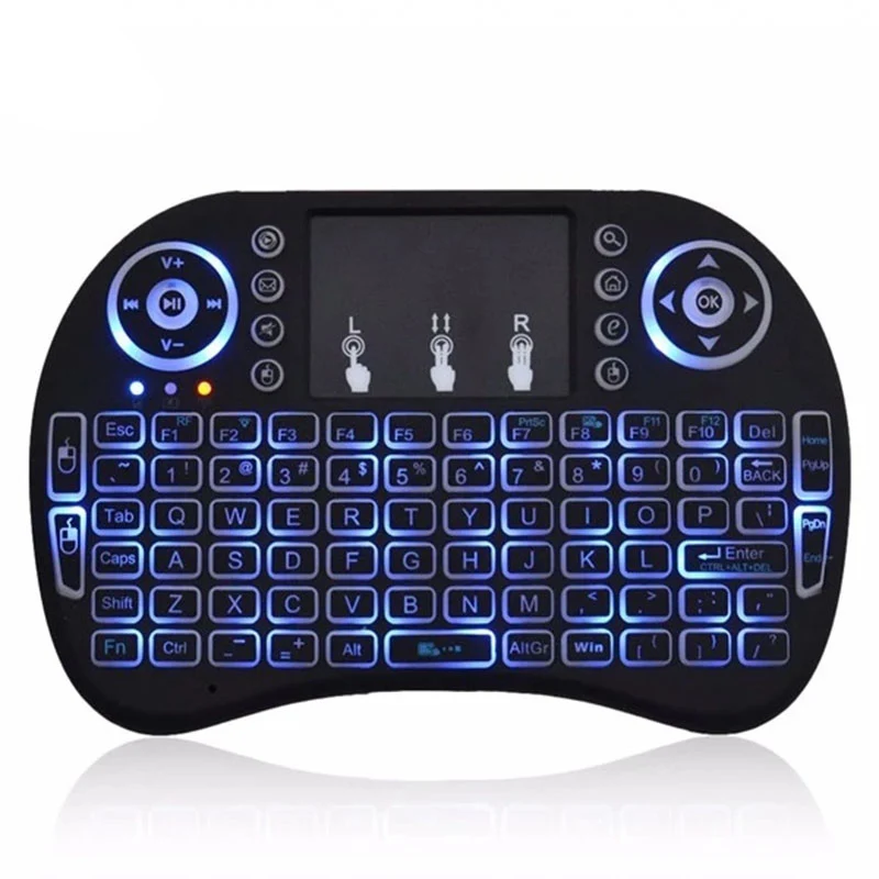 best seller produkt 2023 backlit 2.4g wireless rii i8 mini keyboard english mini teclado de tv