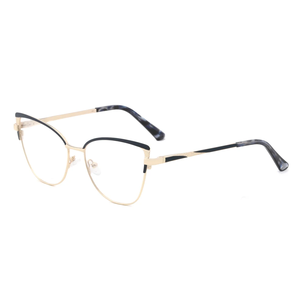 Retro Optical Metal Frames Durable Cat Eye Eyewear South America Market Popular