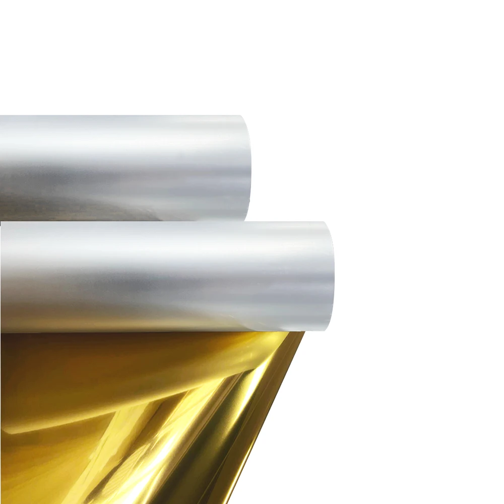 MWEI 60CM 30CM*100M Gold Silver DTF Metal Digital Inkjet Printing Film Heat Transfer Gold Printing Vinyl Stickers Film