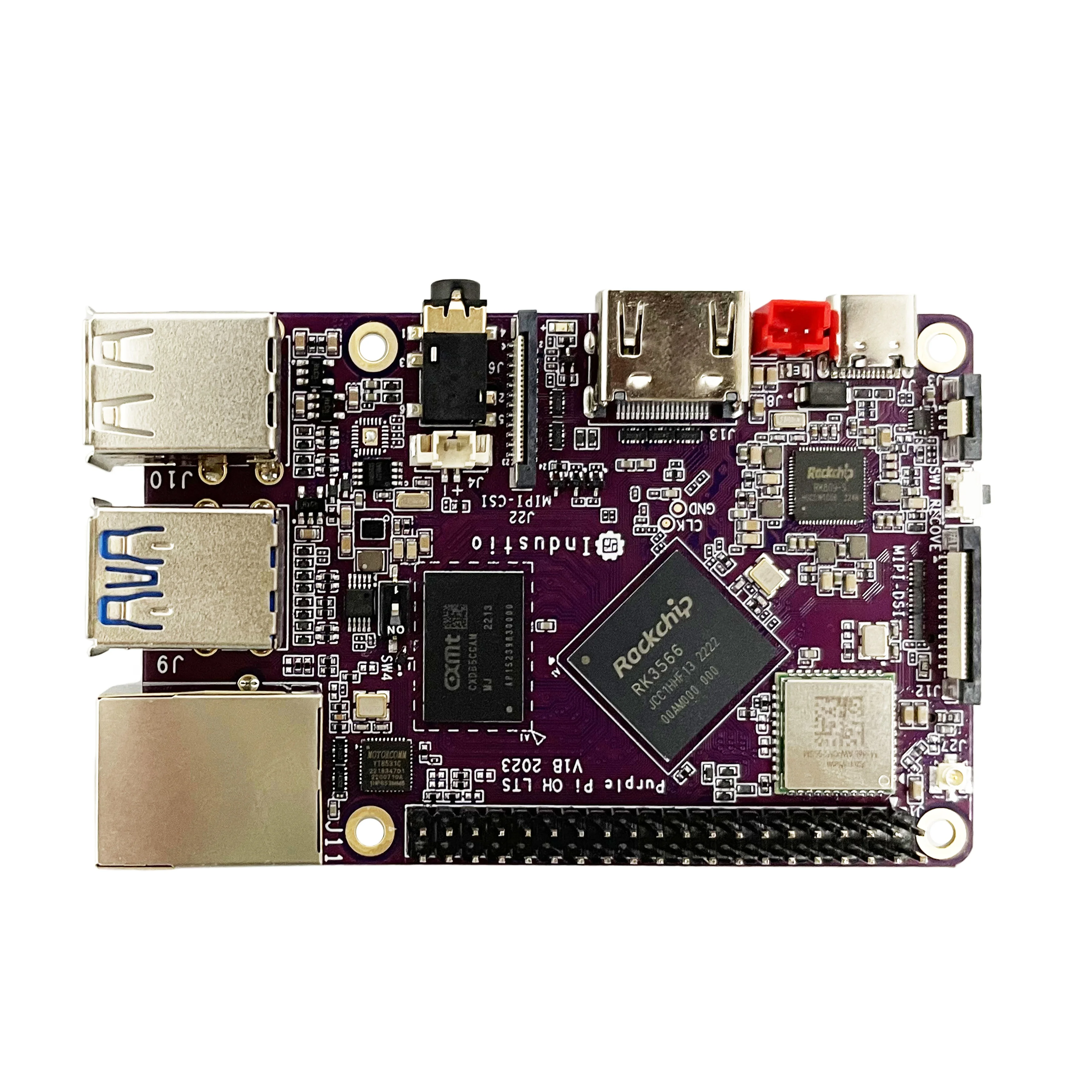 Фиолетовый Pi OH3566 Rockchip RK3566 Android/Linux WIFI BLE development board с Raspberry Pi 1X ethernet для устройства AIOT