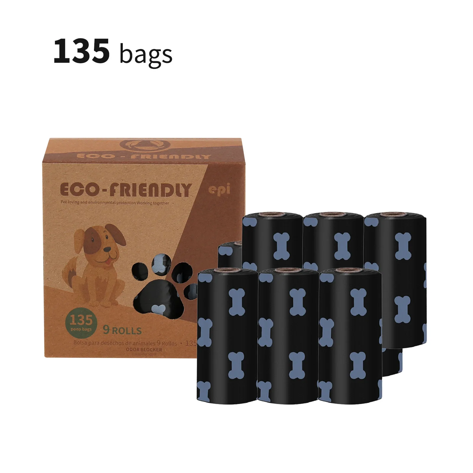 EPI  degrade poo bags dogs go out to pick up poo dispenser boxes pick up pet waste bags