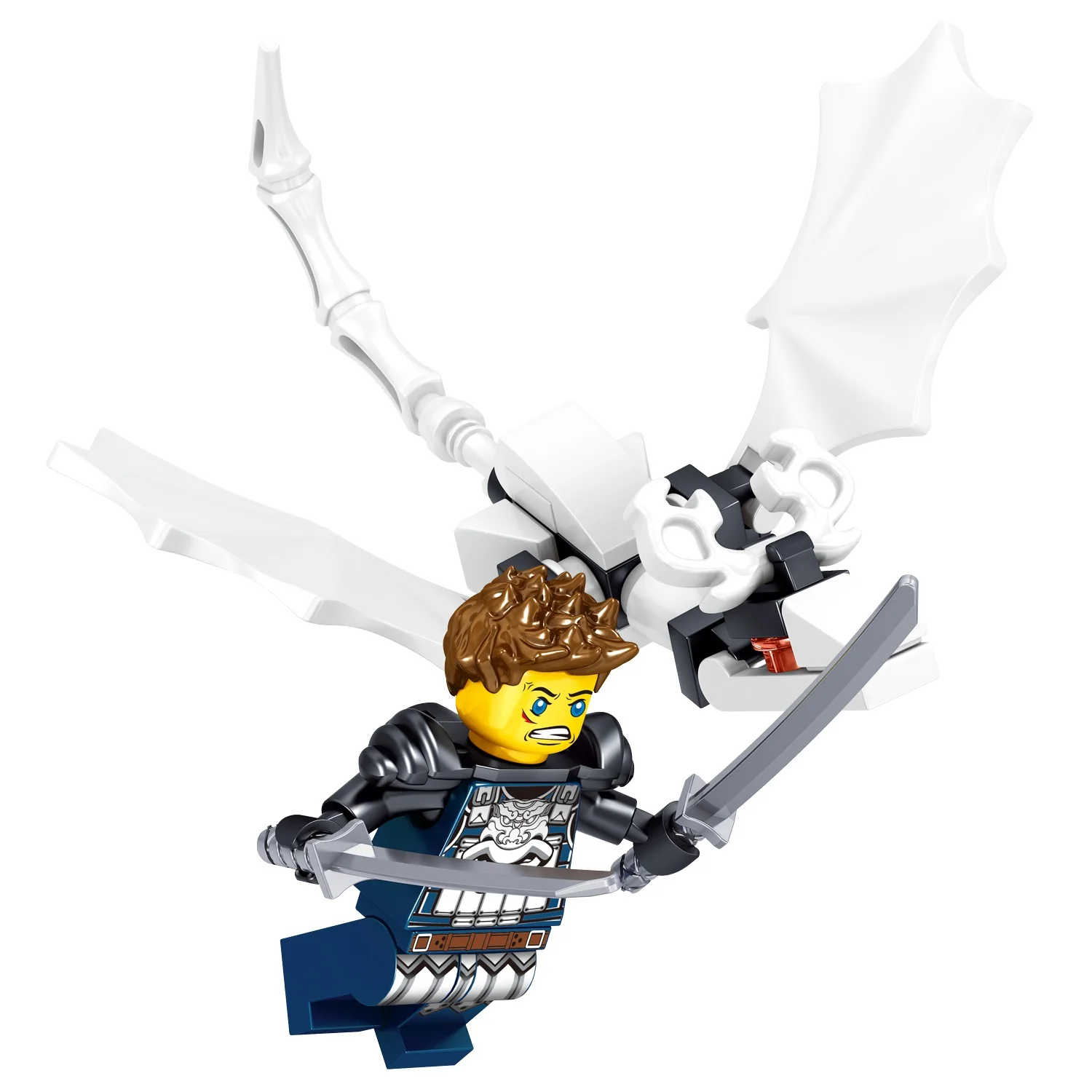 HW TOYS 932001 Educational Assembling Dragon Knight Mini Block Toys Figures 8 In 1 Plastic Building Block Sets