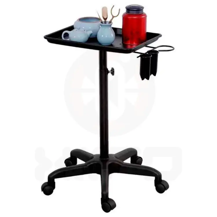 Facial Equipment Trolley White Salon Furniture Beauty Machine Trolley Cart Hair Wood Packing Wheels
