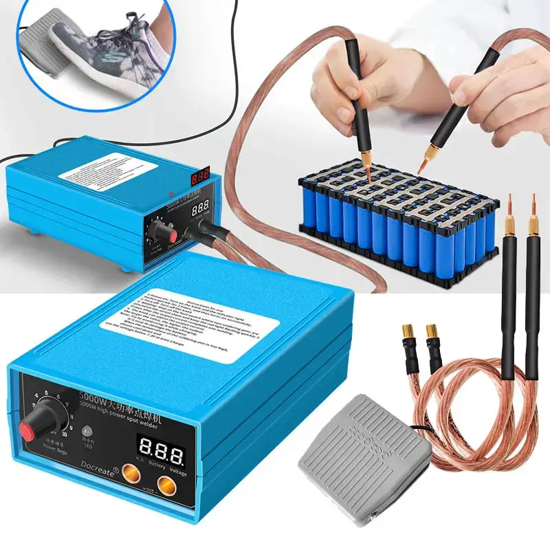High Power 5000W Spot Welder Battery Spot Welder For 18650 Li ion Battery 18650 Battery Pack Welding Tools