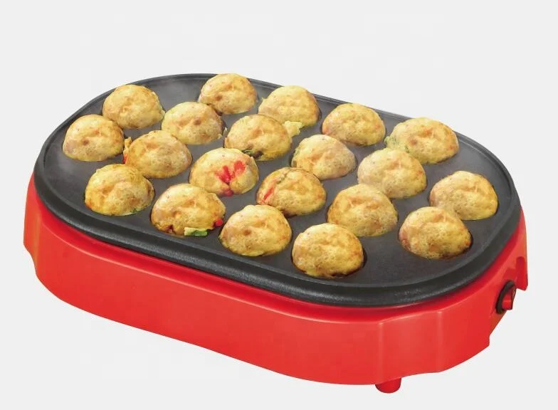 Takoyaki Maker with 20 holes in  non-stick coating grilling plate