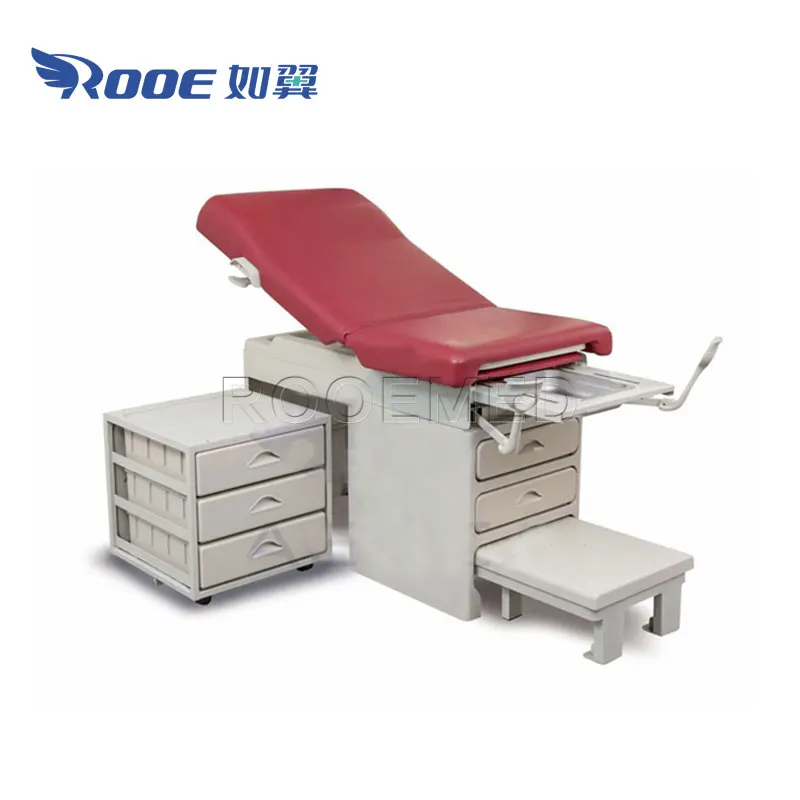A-S106 Medical Gynecological Examination Chair Exam Table with Movable Side Cabinet