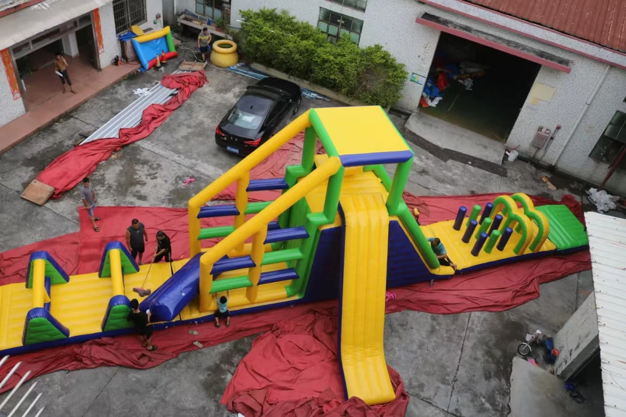 2025 WINSUN Factory wholesale summer inflatable water park equipment inflatable float challenge 5k obstacle course for park