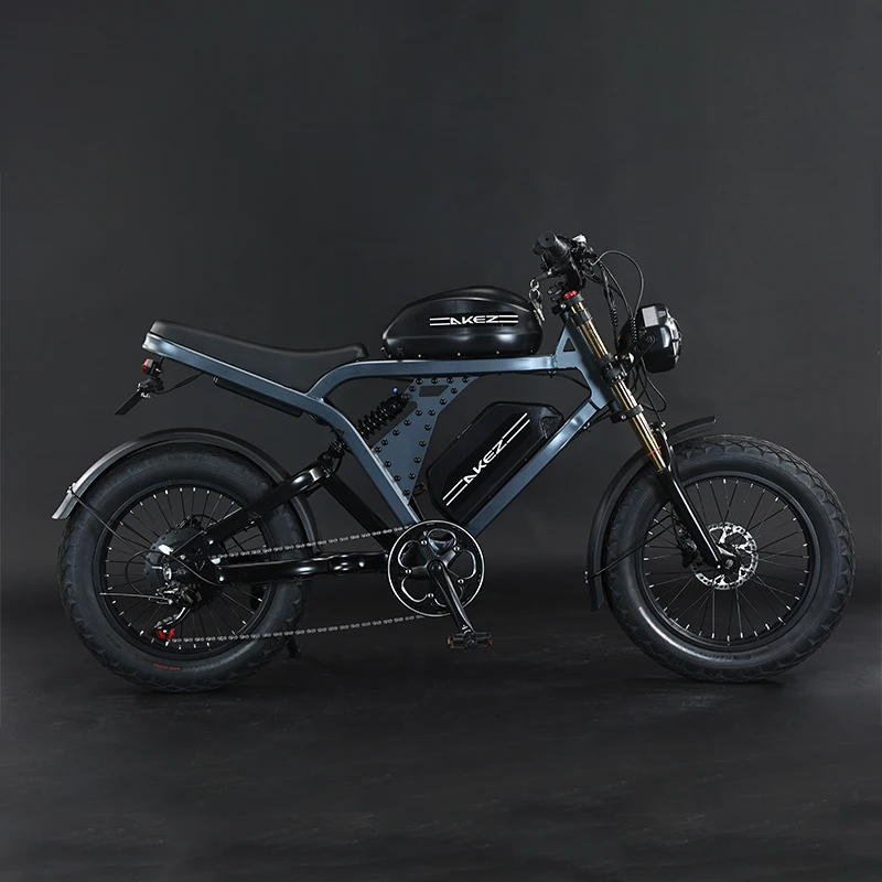 USA warehouse 52V1500W 55Ah 20 inch off road ebike dual battery long range electric motorbikes dirt motorcycle for adults