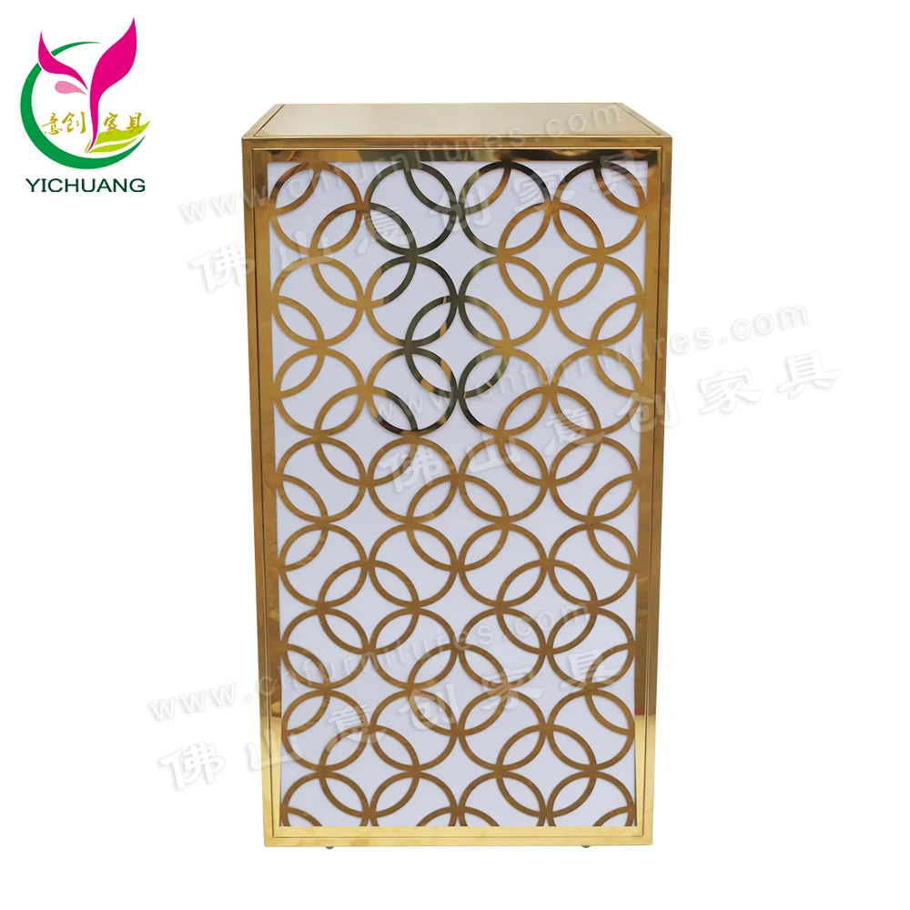 New Design Modern Table Legs Stainless Steel for Wedding Dining Room Furniture Home Furniture Metal Mirror Polish Gold 19.25KGS