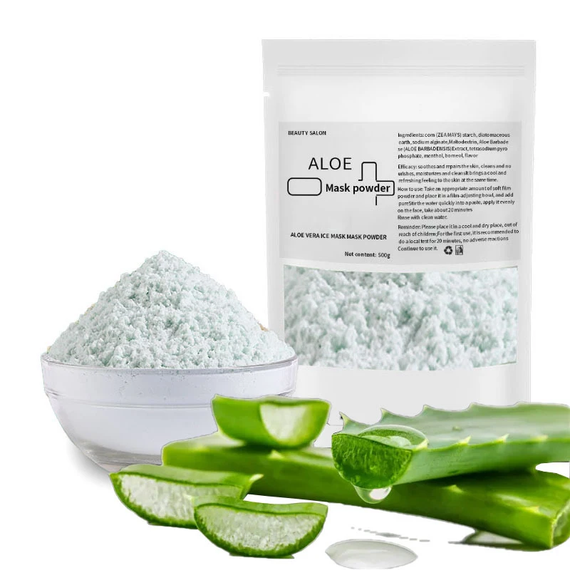 Collagen Brightening Mask Powder Aloe vera Moisturizing Shrink Pore Skin Care Soft Mask Powder Wholesale