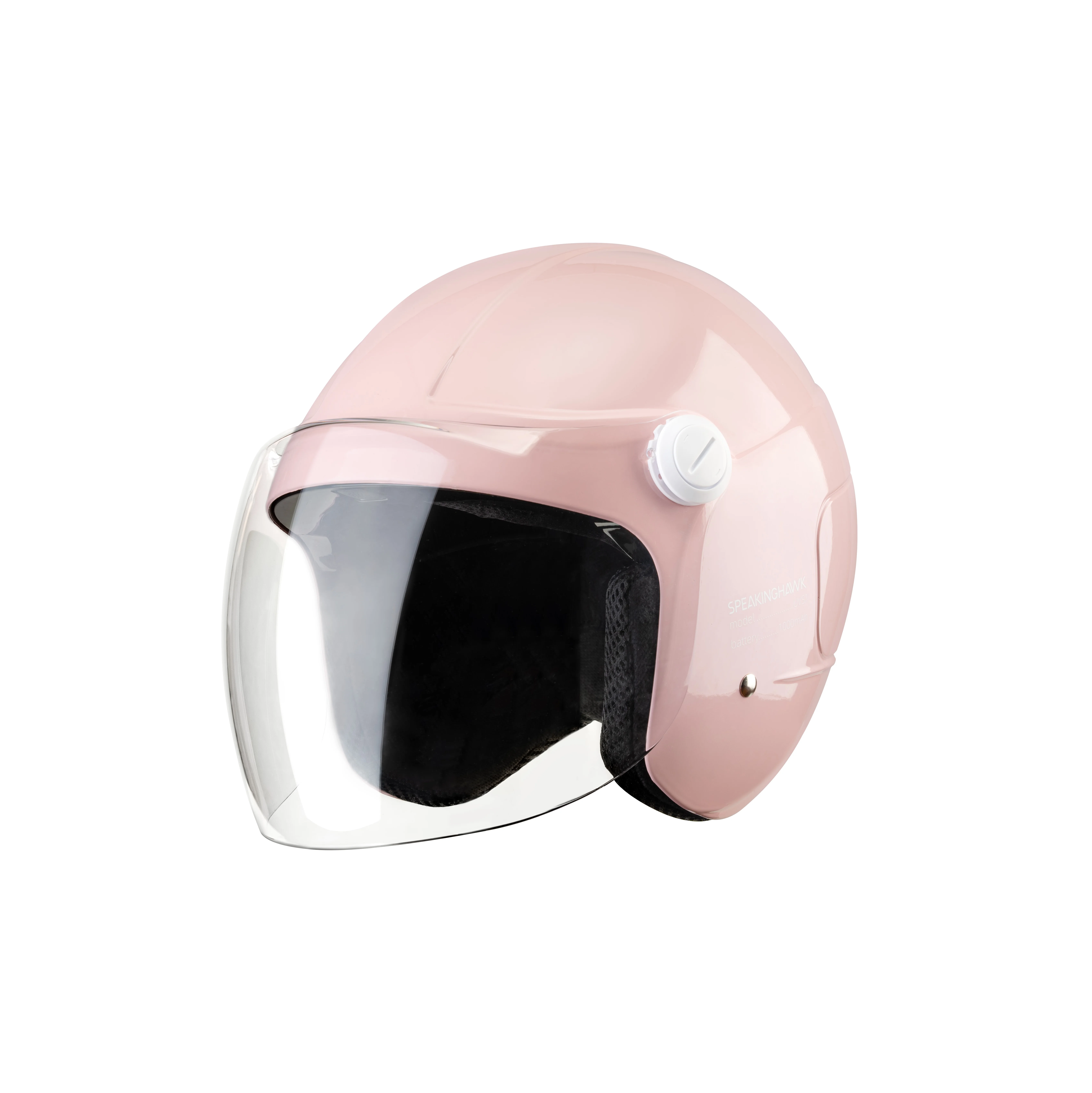 Smart 3/4 Half Face Motorcycle Helmet For Leisure - LED edition
