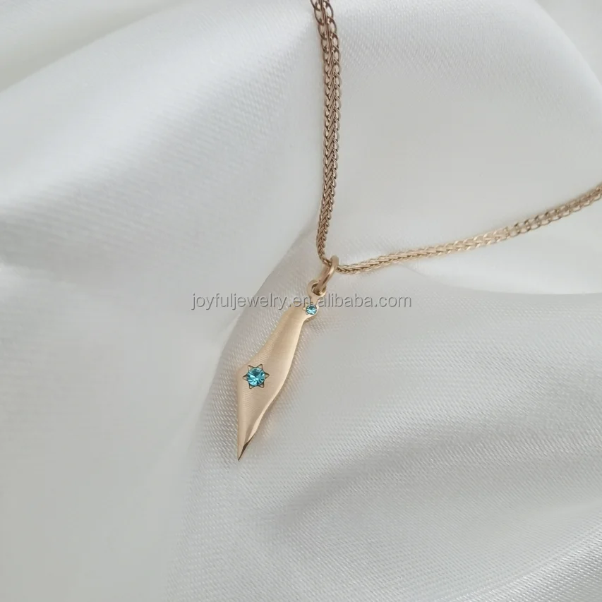 Wholesale High Quality Holly Land Of Israel Necklace With Diamond Pendant 316l Stainless Steel High Polish Map Necklace Jewelry