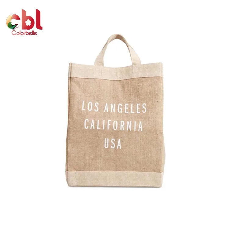 
Reusable Foldable Shopping Linen Shopping Promotional Bags Printed Bags handmake jute bag 