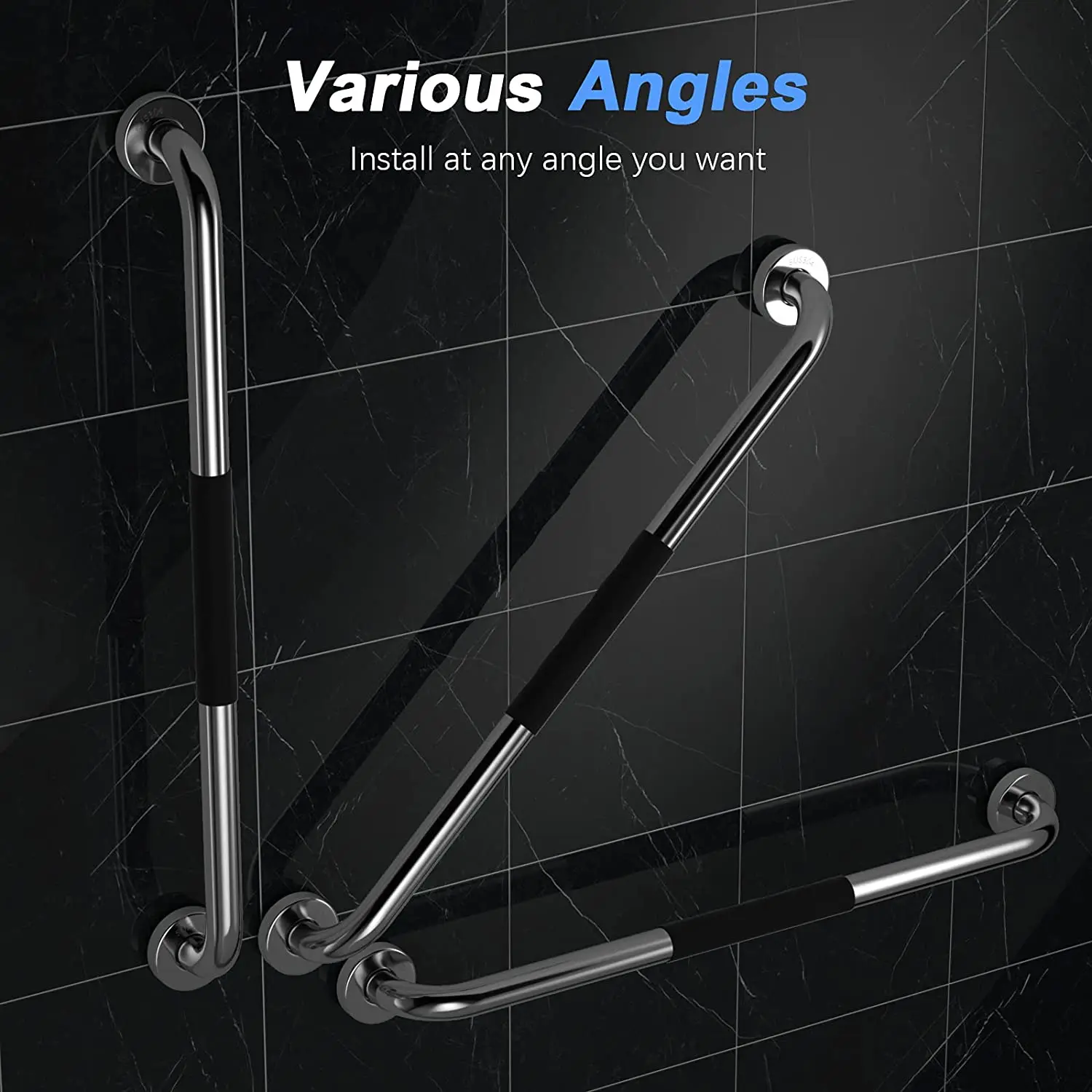 2022 Factory Wholesale Safety Shower Handle 304 Stainless Steel Bathroom Grab Bar