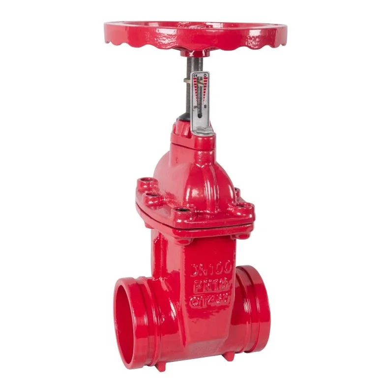 
FIRE FIGHTING NRS CAST IRON SOFT SEAT SIGNAL GROOVED GATE VALVE 