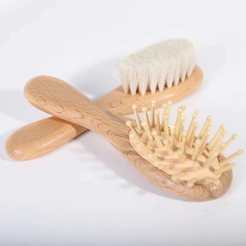 BABY hair BRUSH SET WOOD hair comb for massage wooden massage wooden comb hair