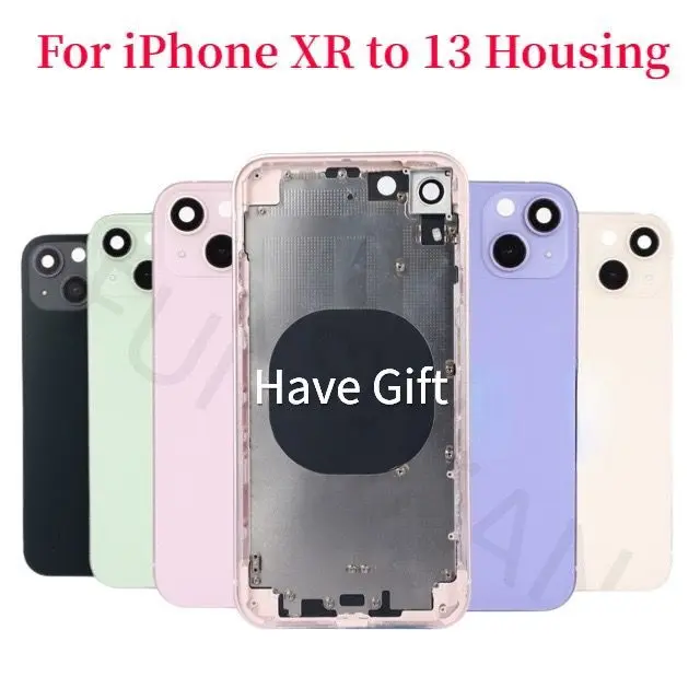 Корпус «сделай сам» для iPhone XR Like 13, крышка аккумулятора xr в 13, для iPhone XR UPTO Phone 13, корпус Xr, обновление до 13 корпусов + логотип