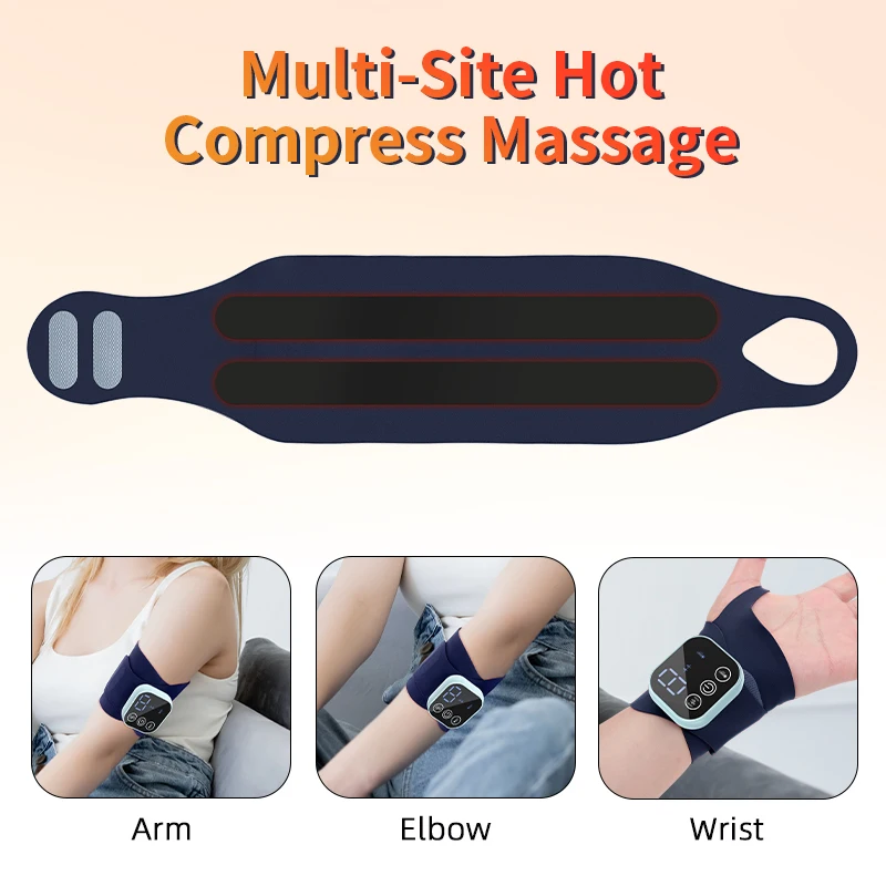 EMS Wrist Massager Heated Smart Massage Therapy Wrist Guard Support Band Electric Wrist Pain Massage