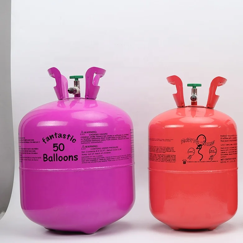 High Pressure 22.4L Helium Gas Cylinder Balloon 99.99 Helium Gas Cylinder Filling 50PCS Helium Balloon Tank