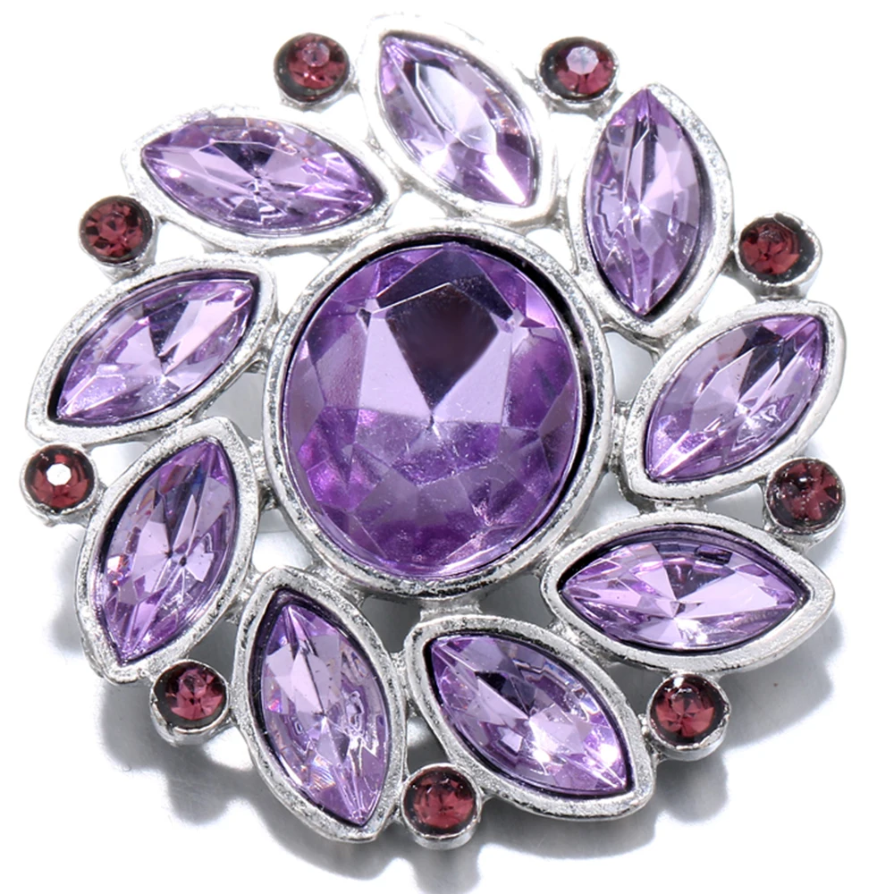 Оптовая продажа застежки для ювелирных изделий разные стили Chunk rhinestone18 мм металлические ювелирные изделия