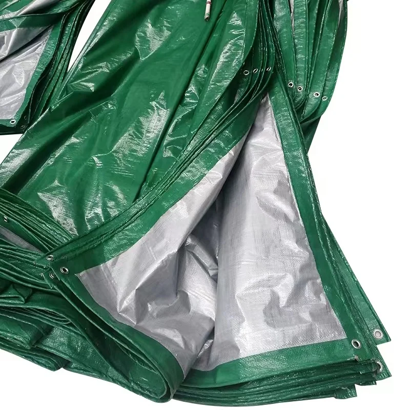 100g Green color PE Coated Fabric PE tarpaulin sheet for outdoor cover