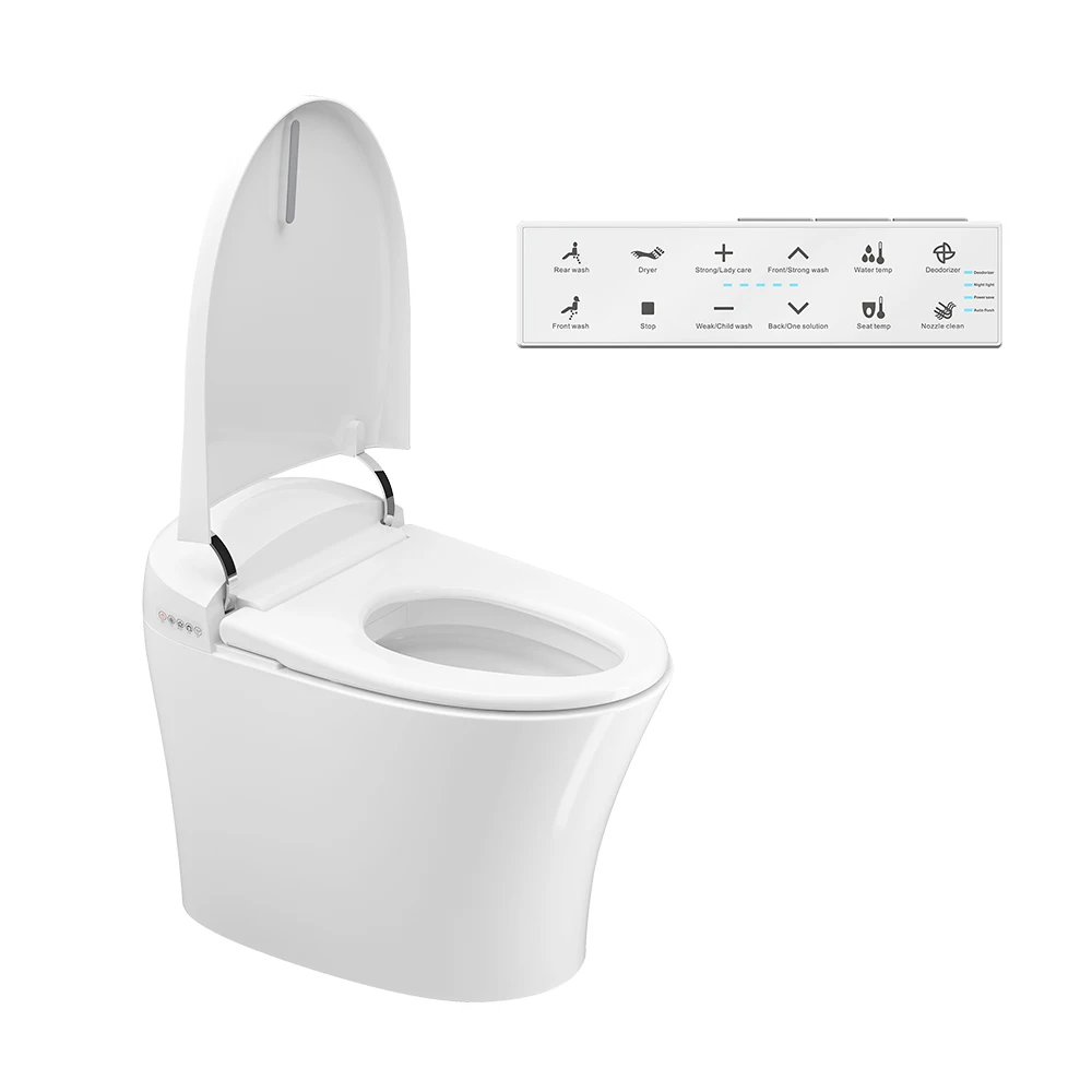 High quality automatic sensor flushing electric one piece intelligent smart toilet