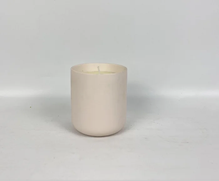 Elegant candle vessel empty Custom ceramic wholesale candle jars candle holder for tealight SPA massage melt Jar