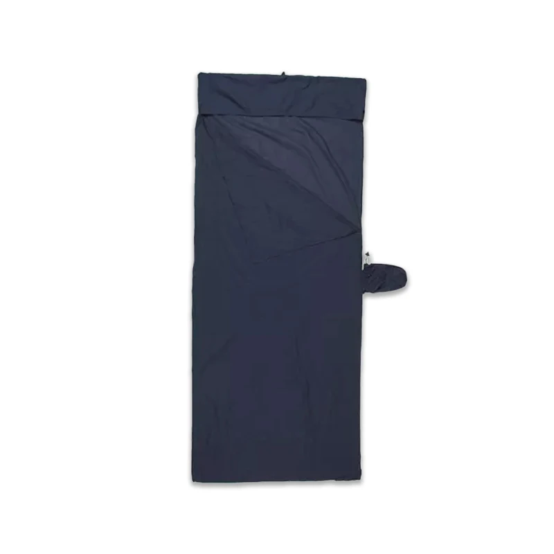 Ultra-Lightweight Mummy Style Extra Wide Polyester Cotton Sleeping Bag Liner Comfortable Adults Single Use-for Travel Hotel Stay