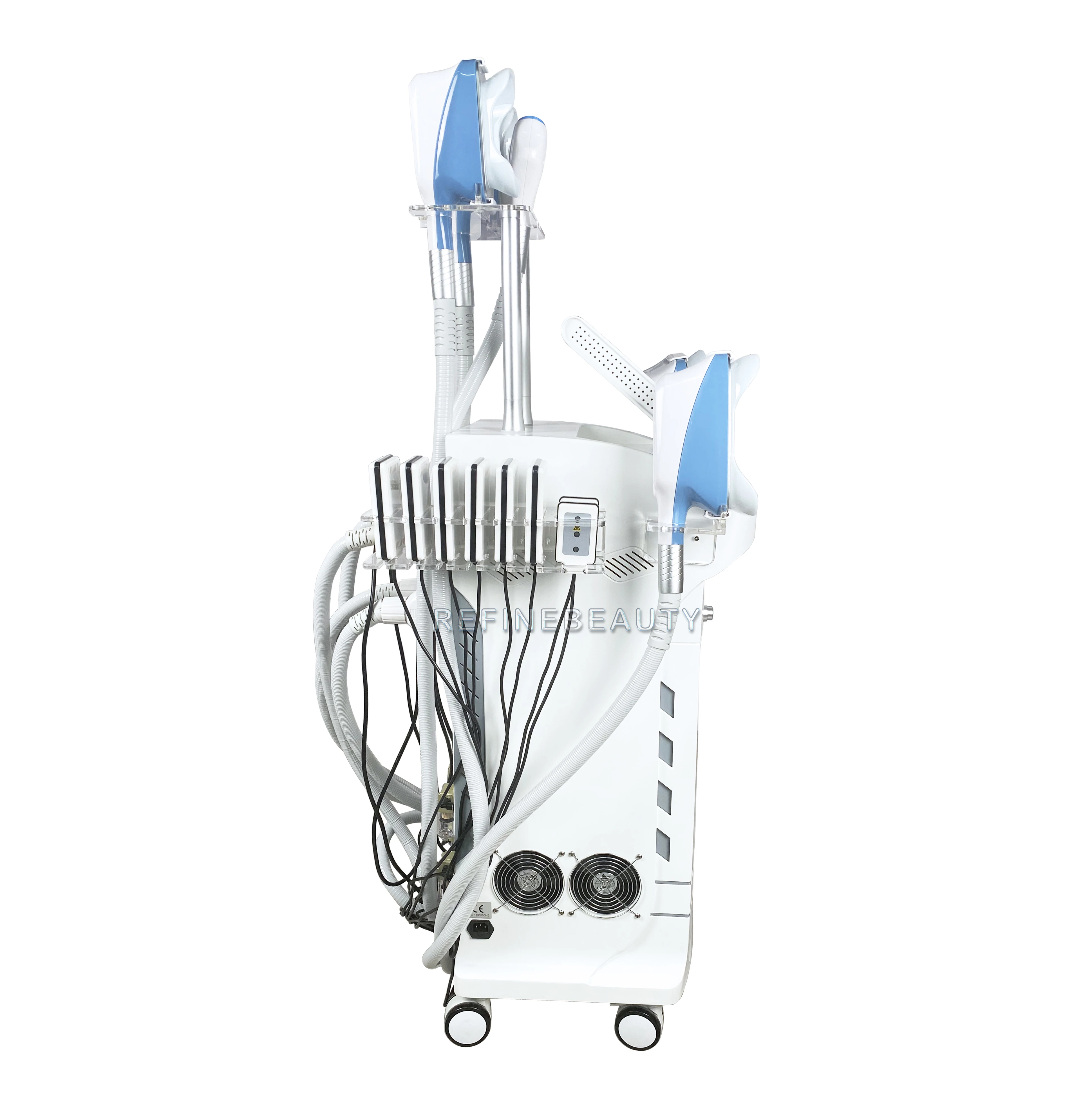 
8 handles cryo freezing fat burning cellulite reduction 650nm diode laser slimming RF weight loss machine 